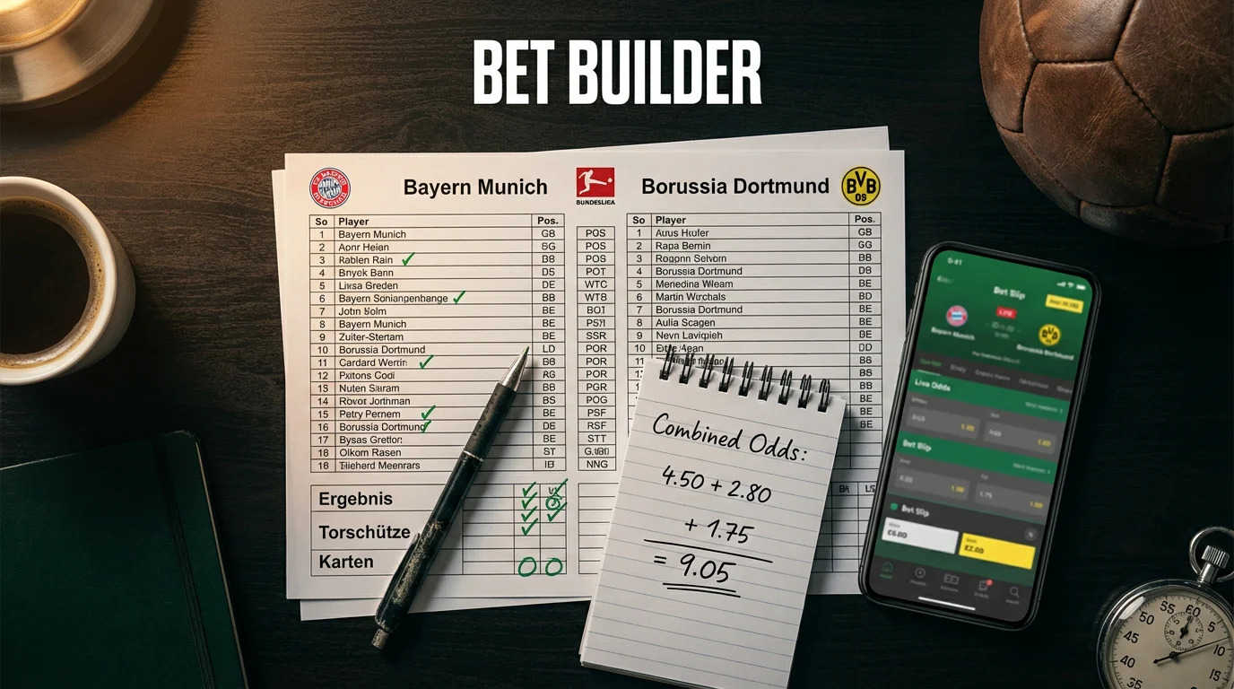 Bet Builder Bundesliga – eigene Wetten zusammenstellen 2026